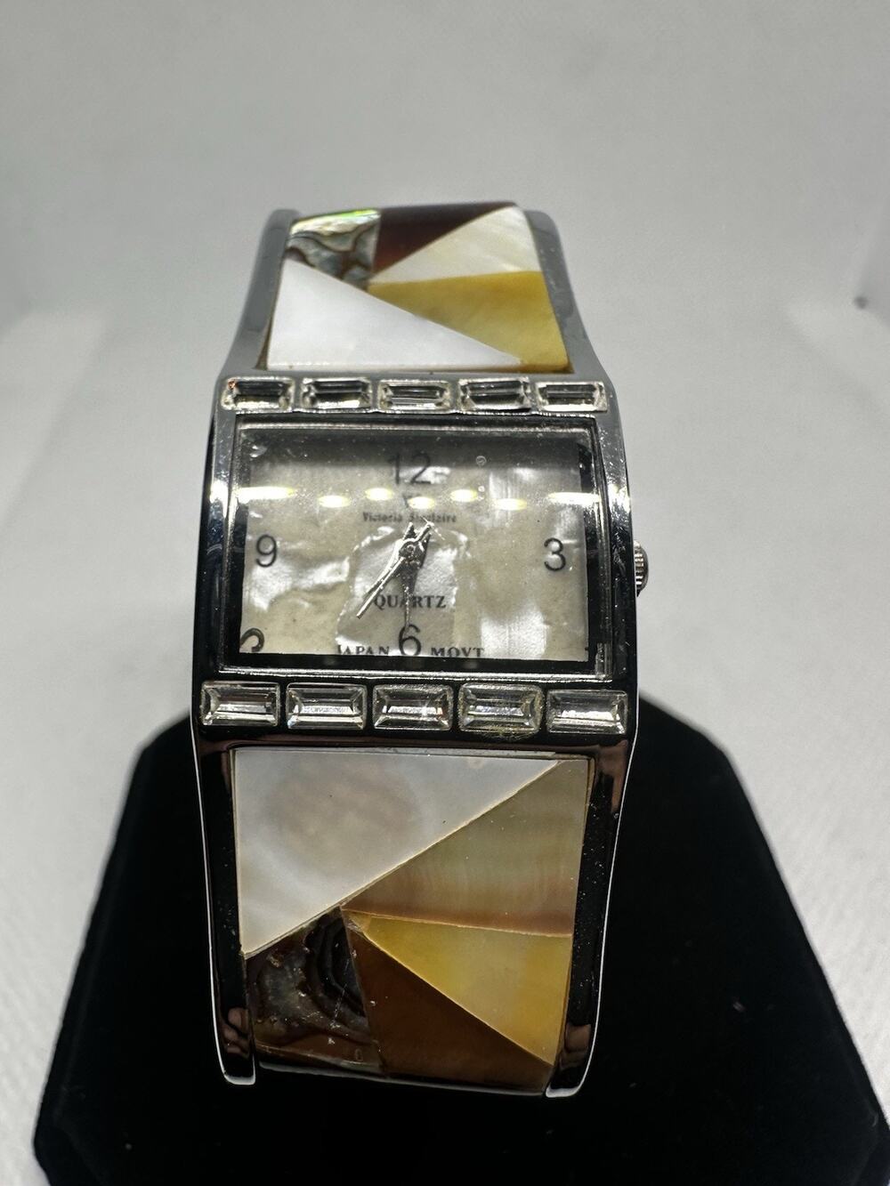 Victoria Sinclaire Womens Watch White Dial Stainless Steel Band Quartz Analog